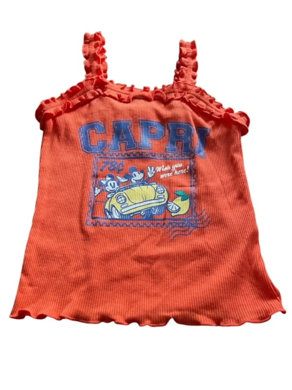 Girls 5T Disney Ruffle Tank & Shorts Set